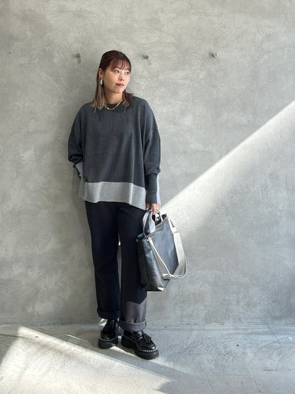 【予約販売】グレー×ブラック（本体：ブラック）／FACTORY OMOTO／BASIC TOTE