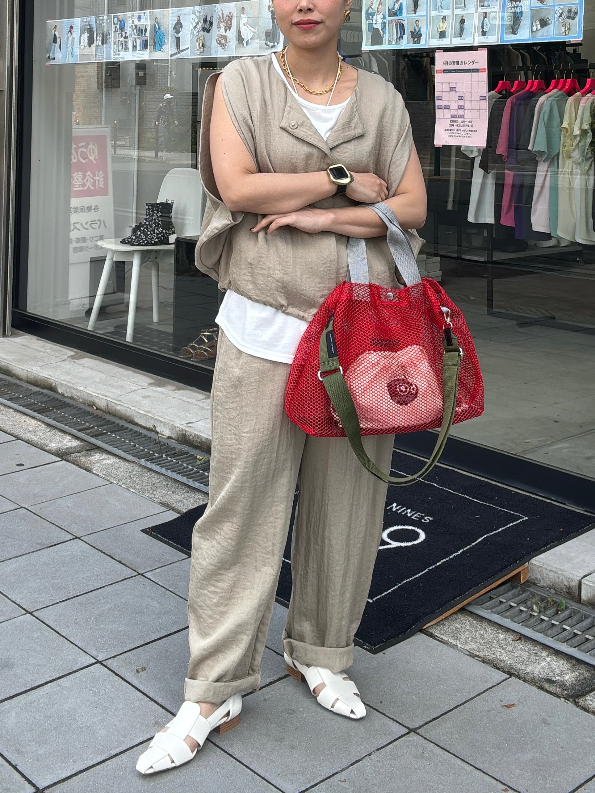リネンライクバルーンパンツ／ANNA KERRY／MNMS