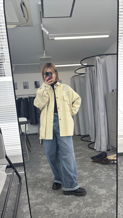 【予約⚡︎販売】刺繍オーバーシャツブルゾン／607532／CYAN tokyo／2026 AW#2