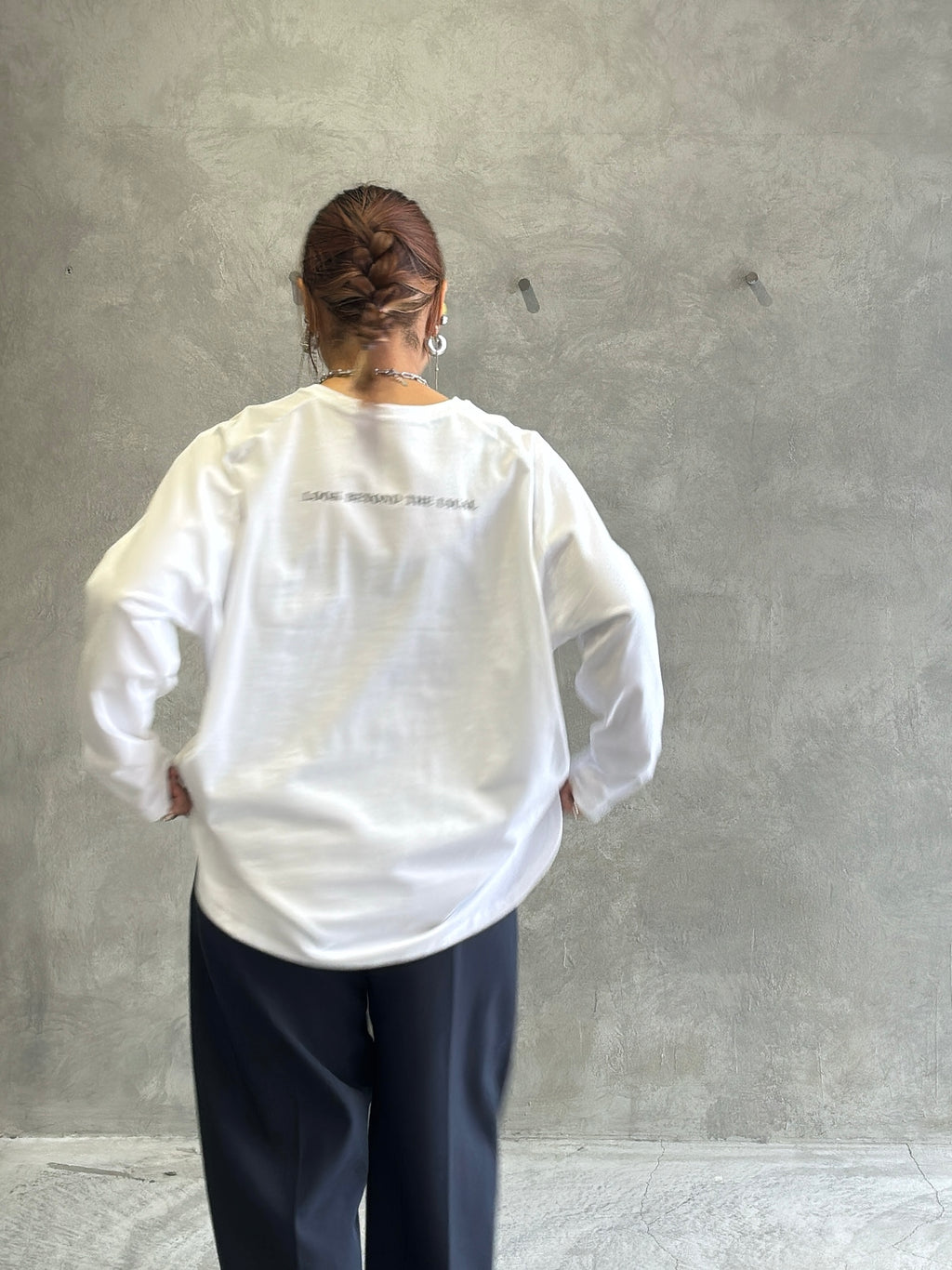 2way（ビル＆ロゴ）プリントカットソー／Dignite collier