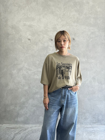 受付終了【予約販売】Les Souvenirs シアー天竺Tシャツ／ING