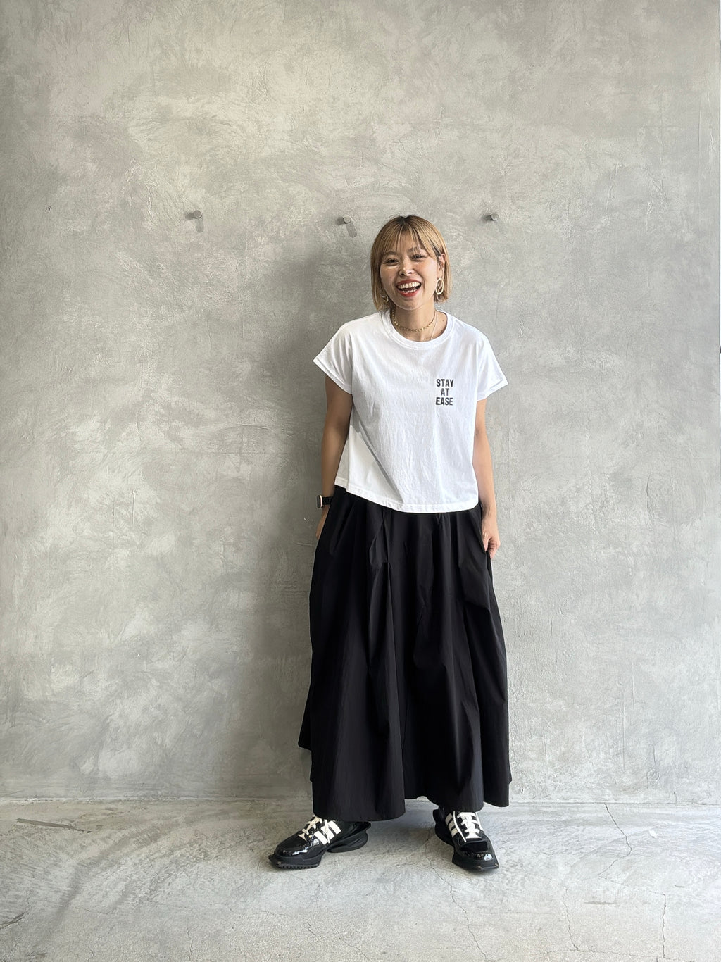 コンパクトプリントTシャツ／Dignite collier