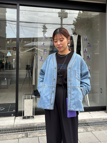 裏キルトダンガリージャケット／ayane