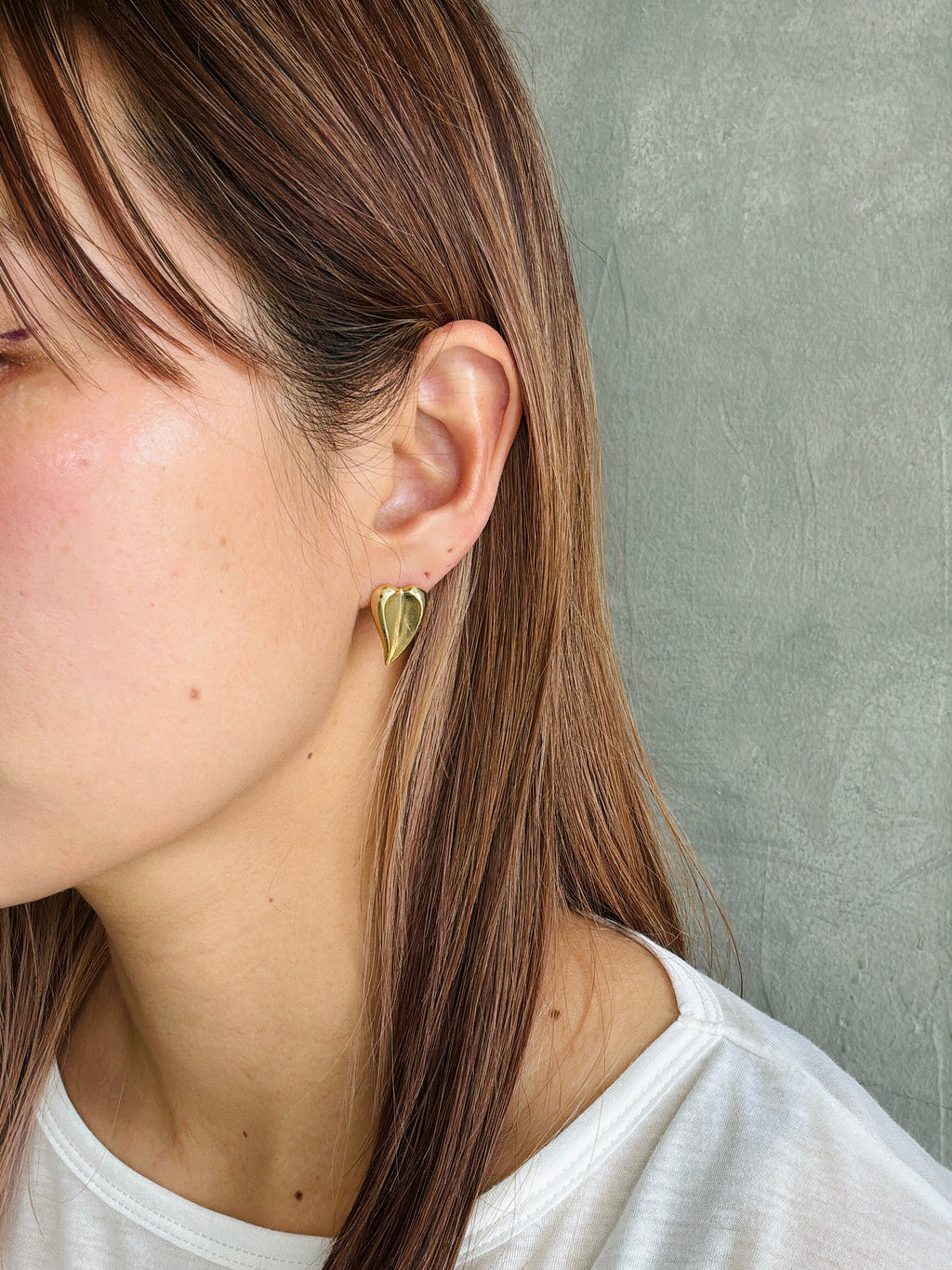 【予約販売】ソリッドハートピアス