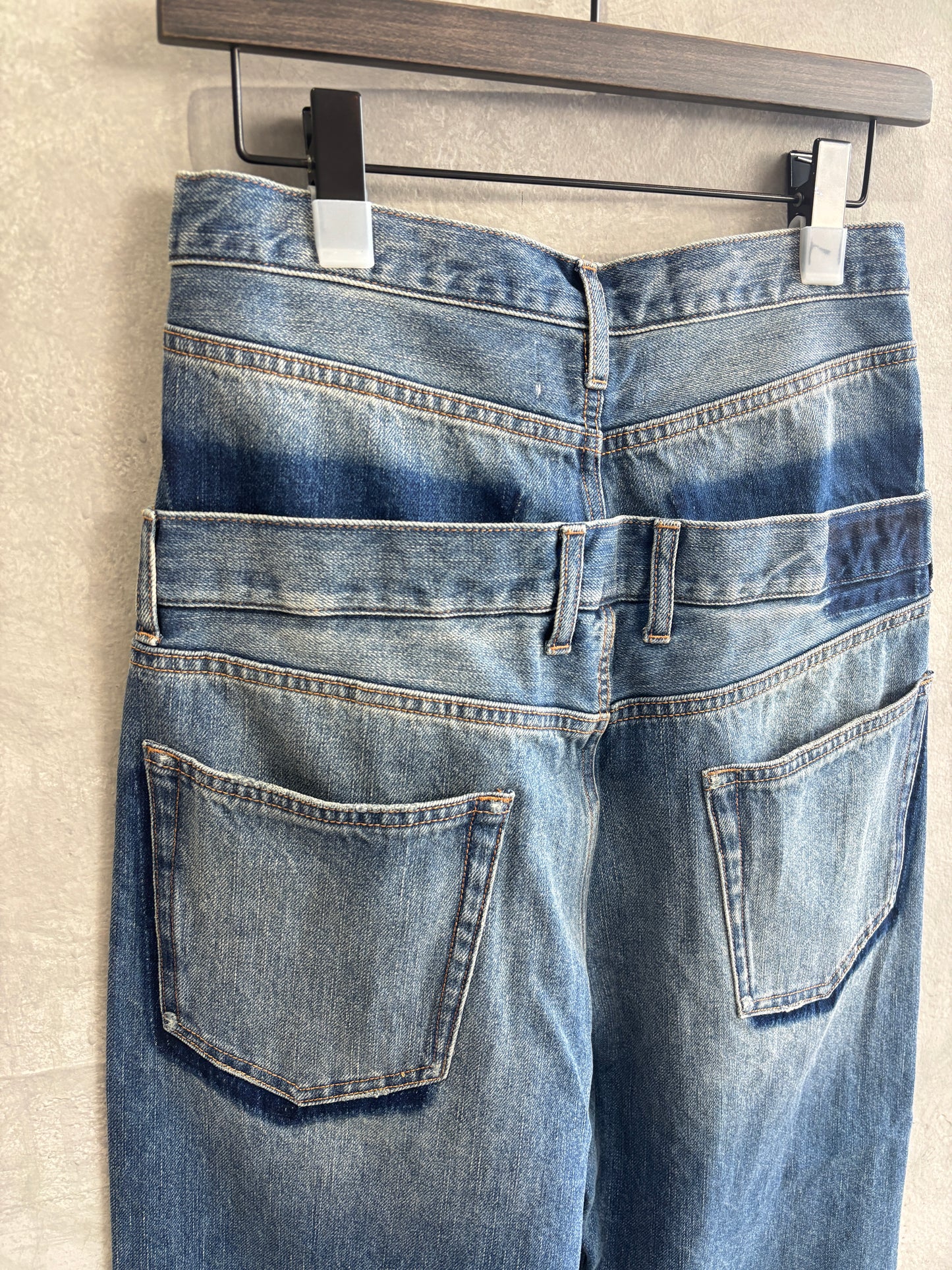 Wウエストデニムパンツ／VERSEAU