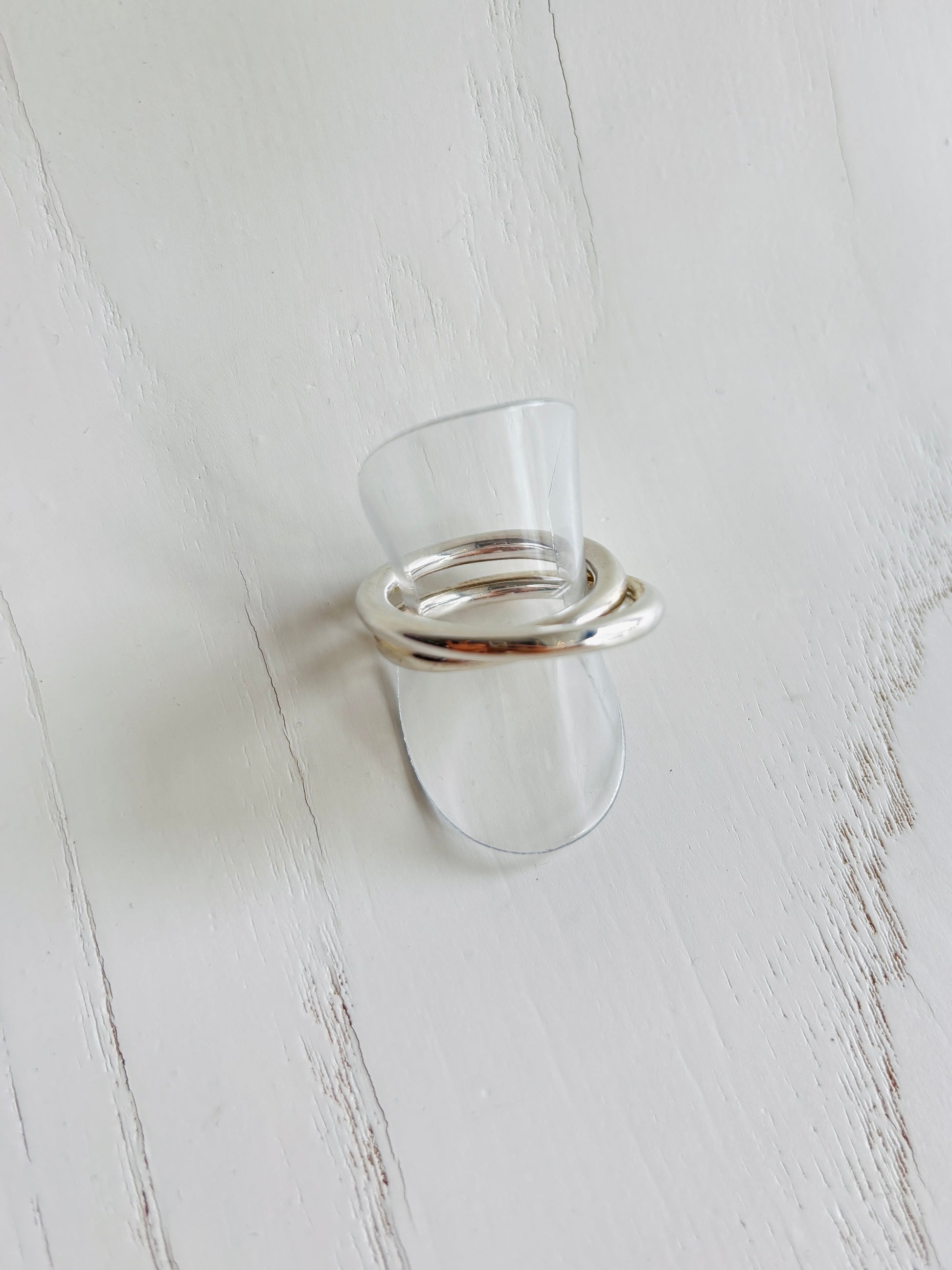 ダブルリング　＃11号／silver925