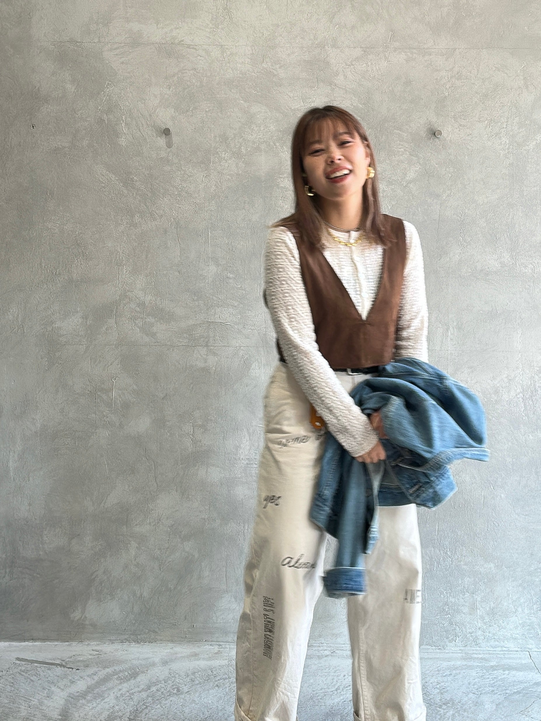 ECOスウェードベスチェ／8613701／LE MÉLANGE