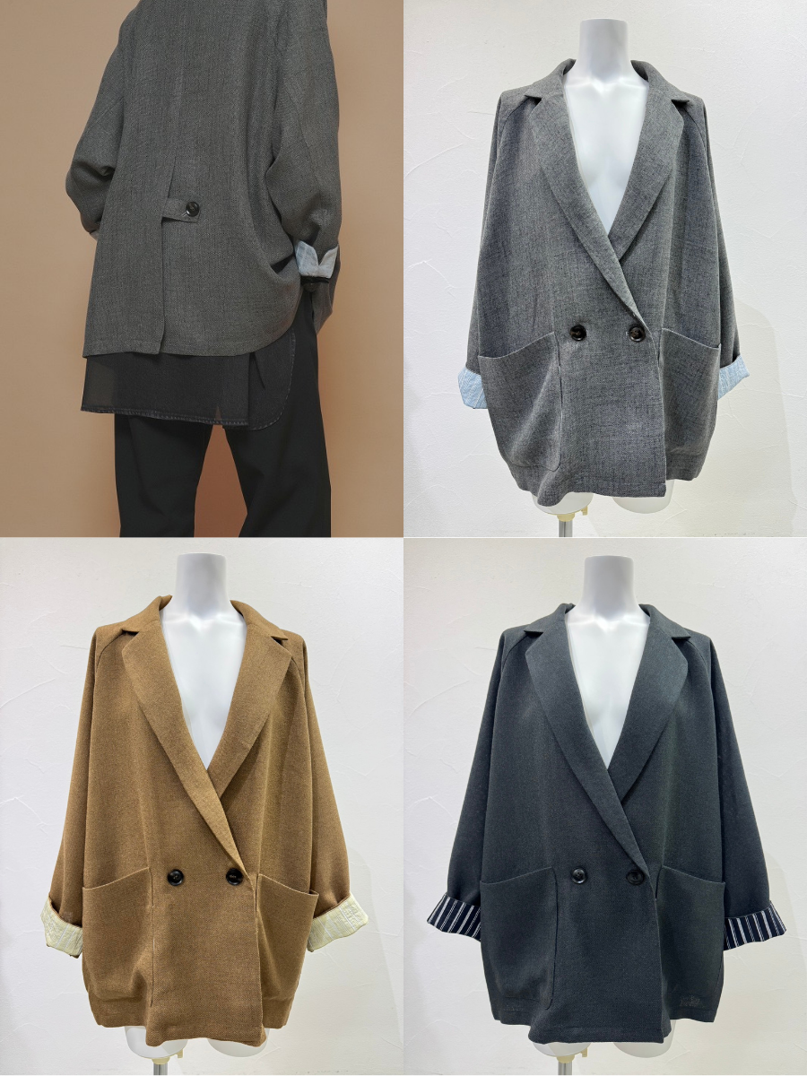 【予約⚡︎販売】リネンライクジャケット／710554／CYAN TOKYO／2027SS #1