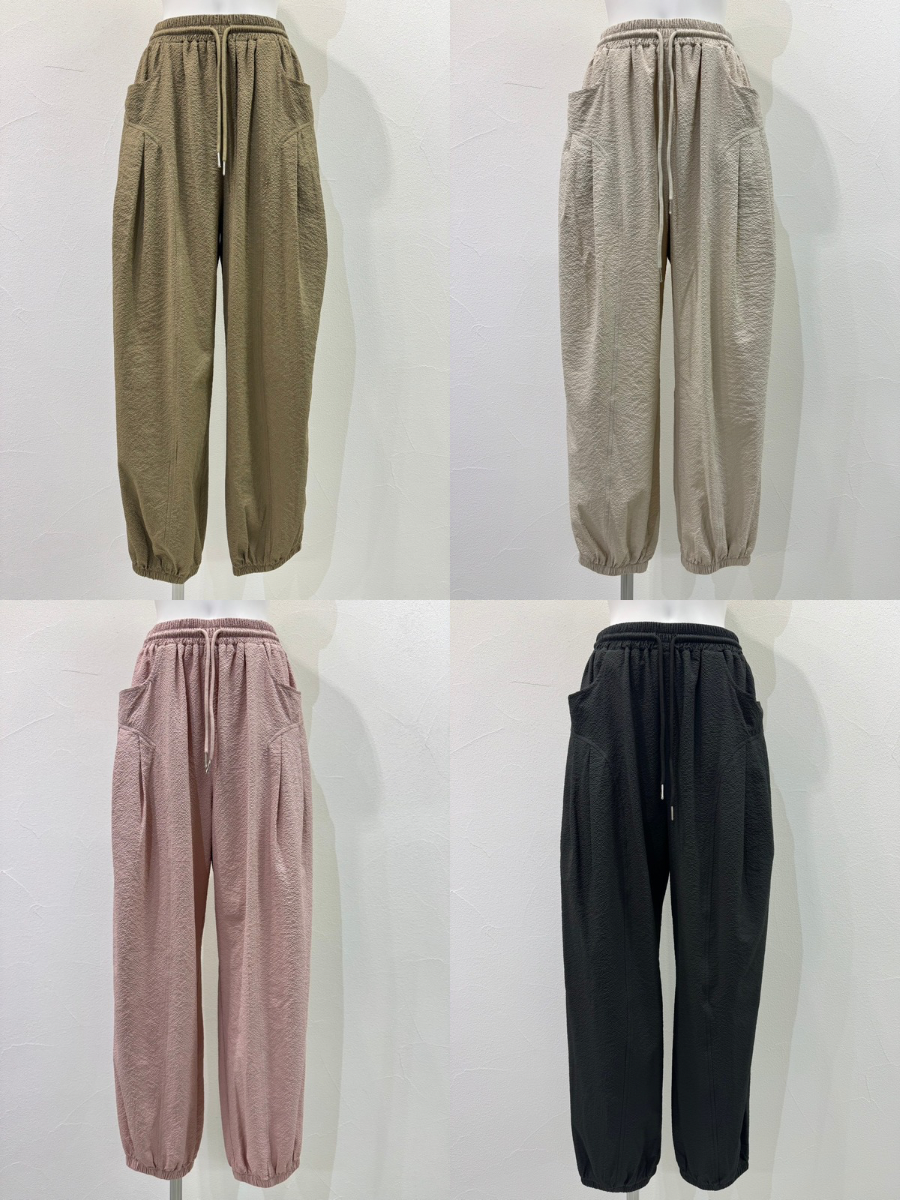 【予約⚡︎販売】カーブタックモザイクジョガーパンツ／710565／CYAN TOKYO／2027SS #1