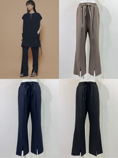 【予約⚡︎販売】スリットフレアーフィットパンツ／710568／CYAN TOKYO／2027SS #1