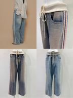 【予約⚡︎販売】オーバーダイリブデニムパンツ／710573／CYAN TOKYO／2027SS #1