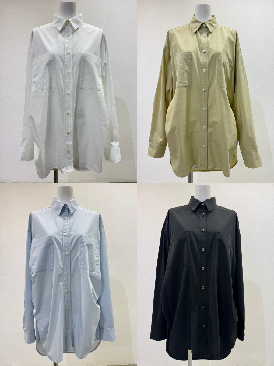 【予約⚡︎販売】エアリータックロングシャツ／710581／CYAN TOKYO／2027SS #1