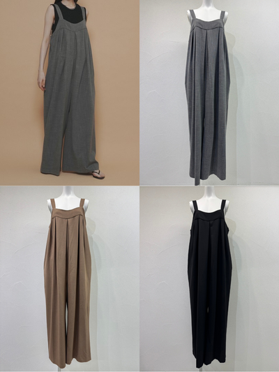 【予約⚡︎販売】エアリータックリラックスサロペ／710587／CYAN TOKYO／2027SS #1