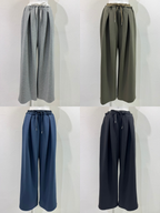 【予約⚡︎販売】レイヤーウエストジャージーワイドパンツ／710557／CYAN TOKYO／2027SS #1