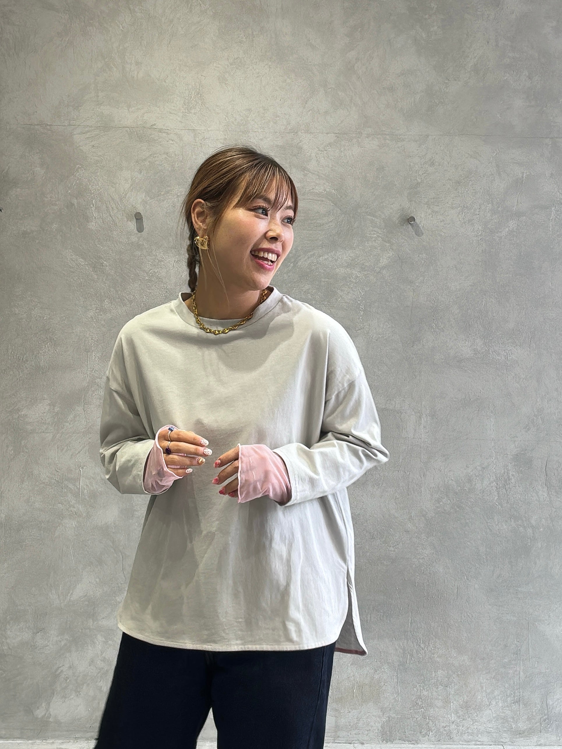 シアードッキング無地ロンT