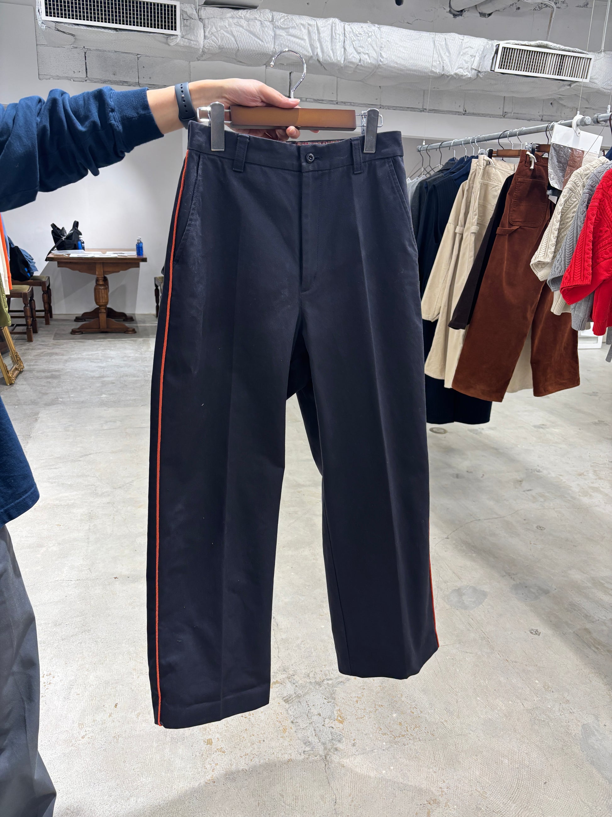 【予約⚡︎販売】ラインコットンツイルパンツ／#8643503／LE MÉLANGE／2026 AW #1