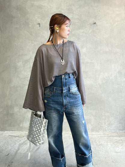 メッシュフレアプルオーバー／Anna Kerry