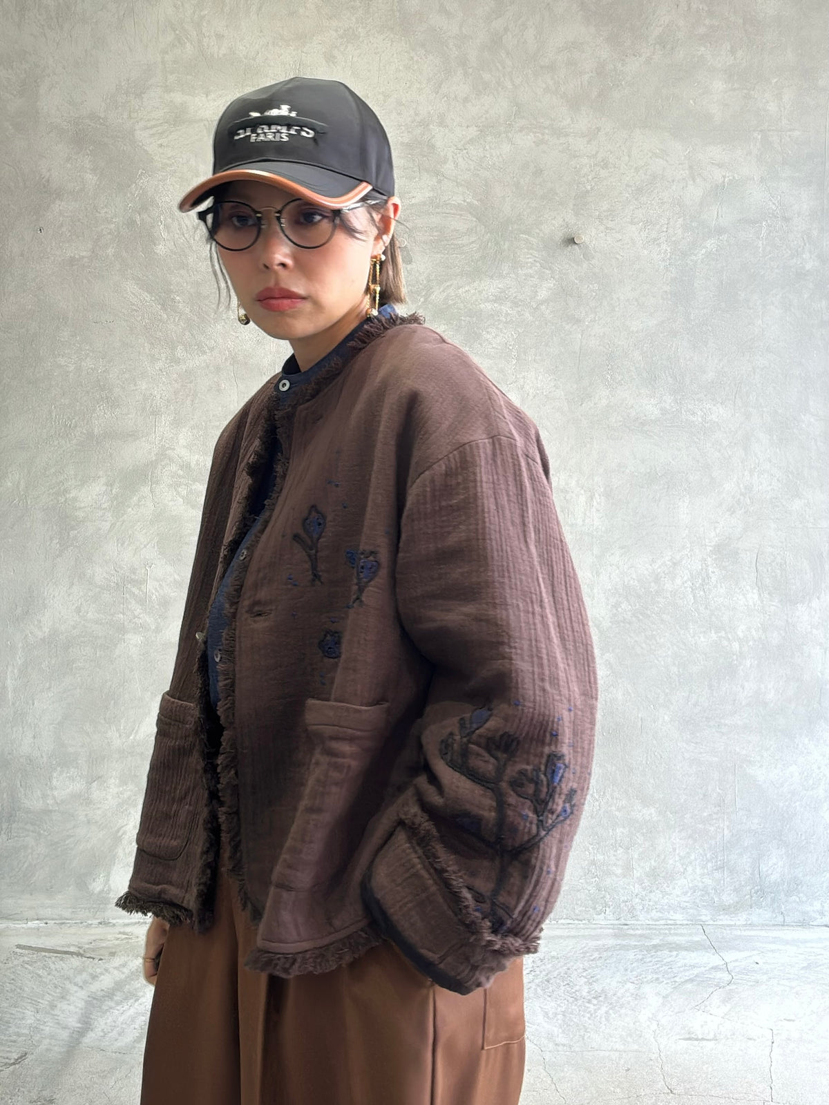 刺繍クルーネックジャケット／#8643804／LE MÉLANGE／2026 AW #1