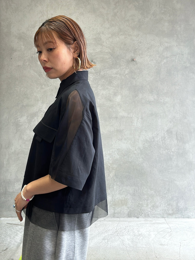 メッシュドッキングブラウス／MARECHAL TERRE