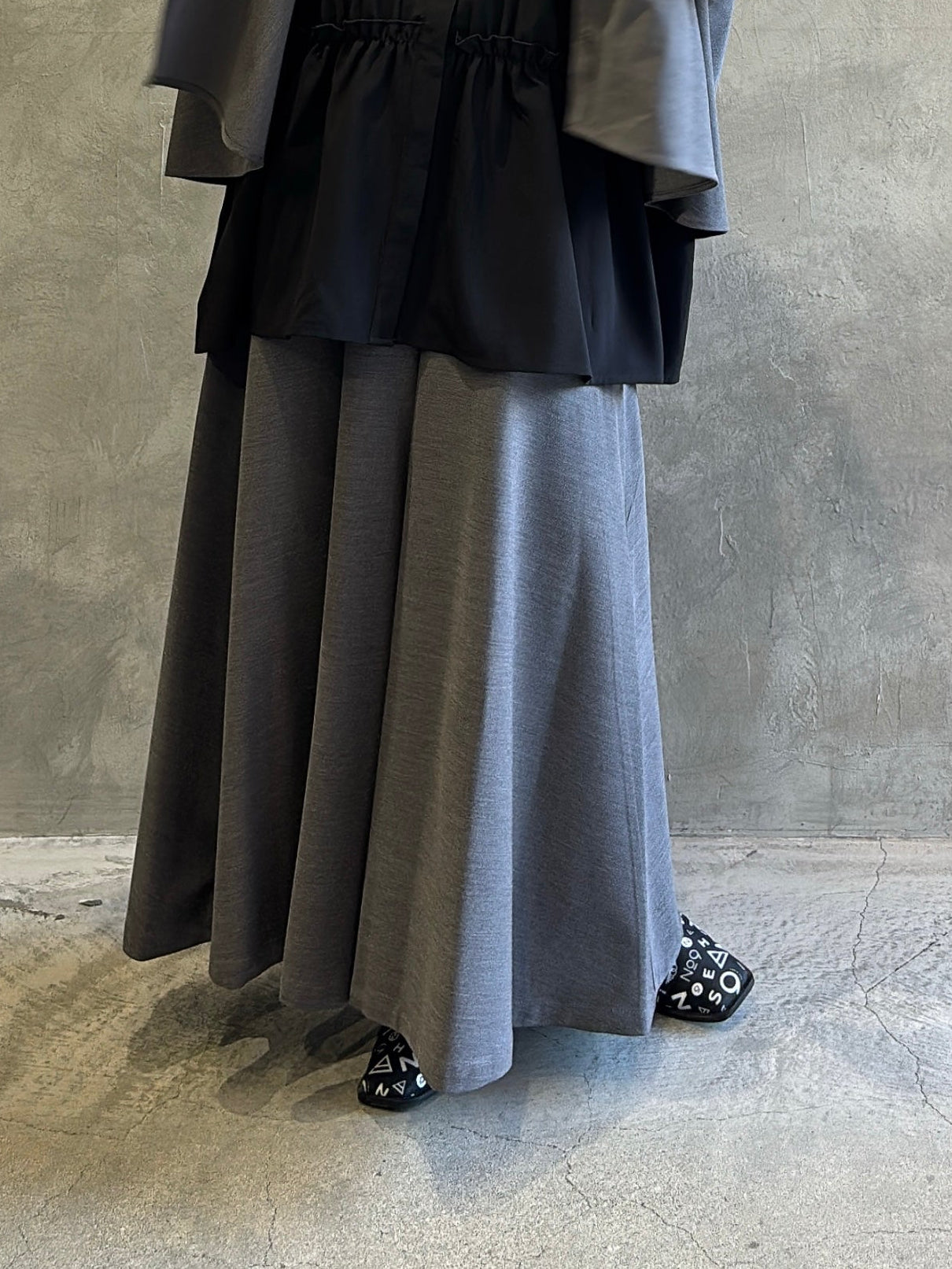 ラウンドヨークガウチョパンツ／CYAN tokyo