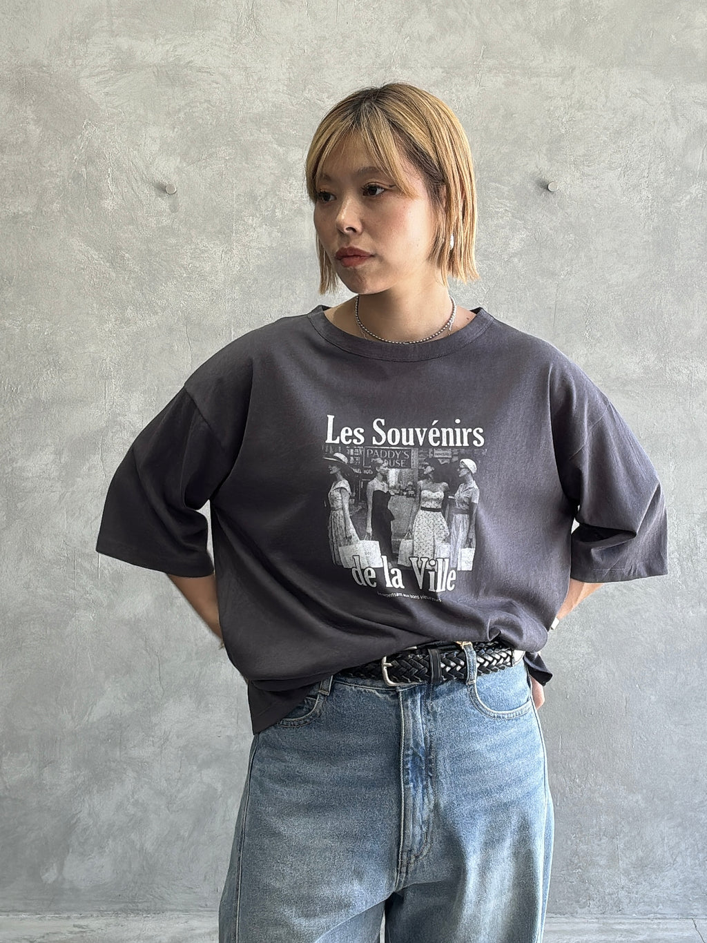 受付終了【予約販売】Les Souvenirs シアー天竺Tシャツ／ING