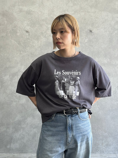 受付終了【予約販売】Les Souvenirs シアー天竺Tシャツ／ING