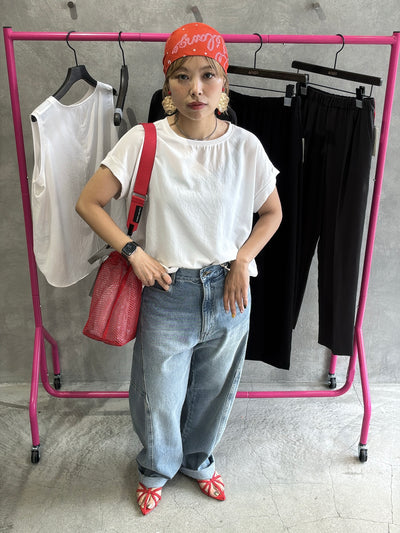 カーブデニムパンツ／38サイズのみ
