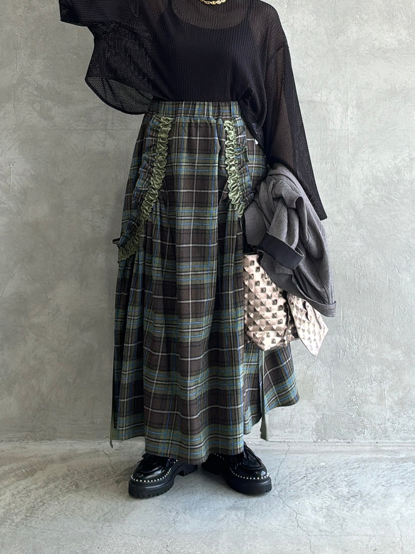 タータンチェックスカート／MIA ASTERISM