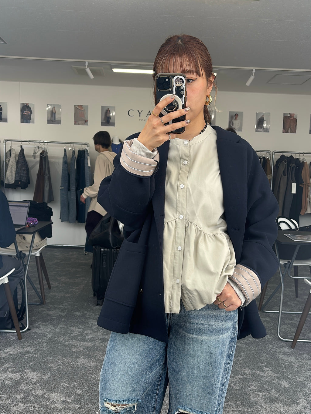 【予約⚡︎販売】マイクロフリースWジャケット／604513／CYAN tokyo／2026 AW#1