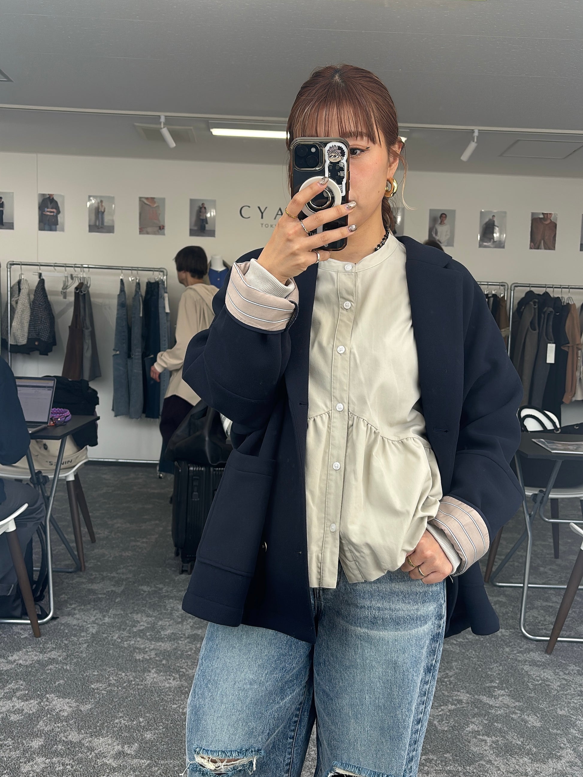 【予約⚡︎販売】マイクロフリースWジャケット／604513／CYAN tokyo／2026 AW#1
