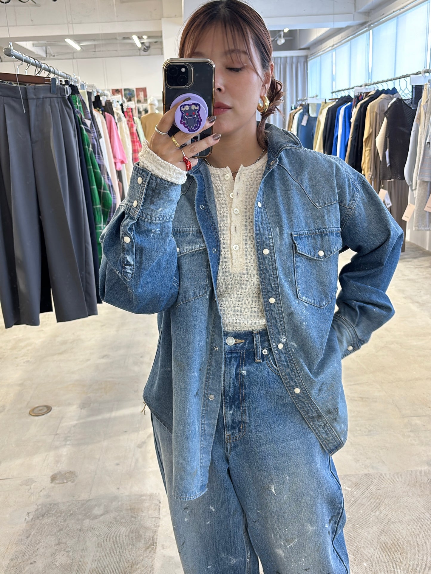 受付終了【予約販売】ダンガリーシャツ／8613202・8613201／LE MÉLANGE