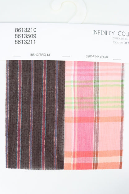 受付終了【予約販売】ストライプ柄・チェック柄キャミソール／8613210／LE MÉLANGE