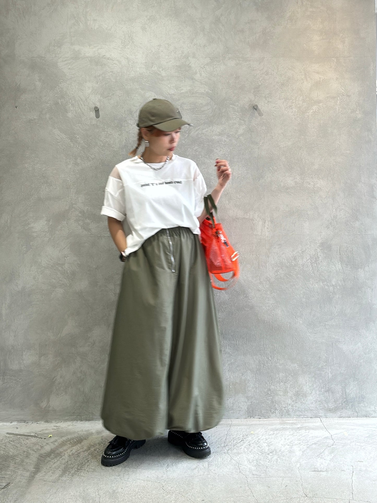 2wayナイロンバルーンスカート