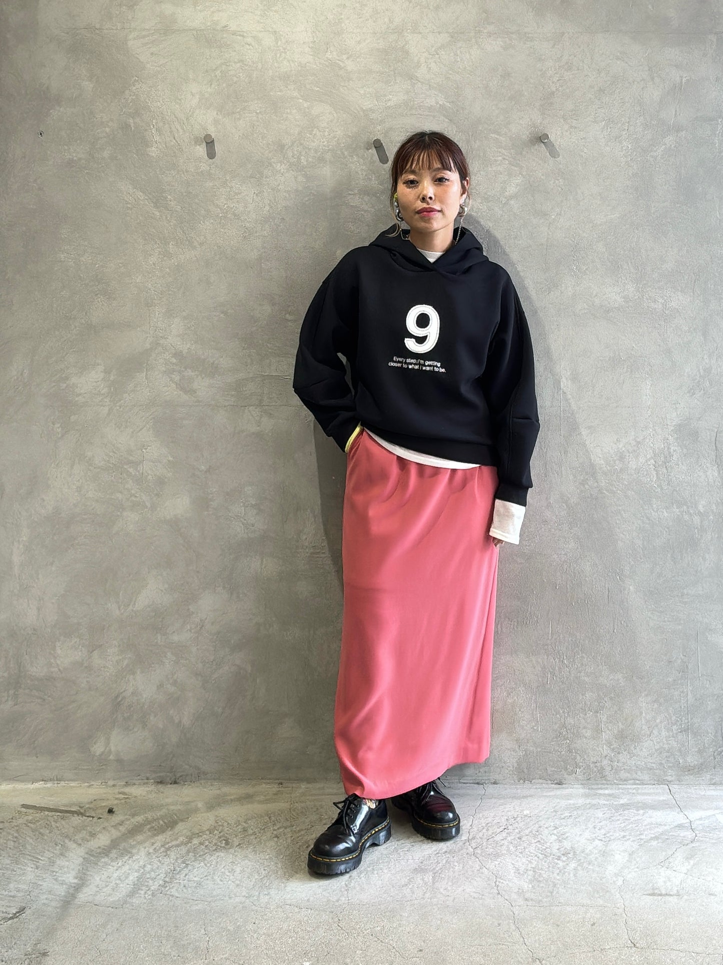 バイカラーインナーニット／LHELBIE