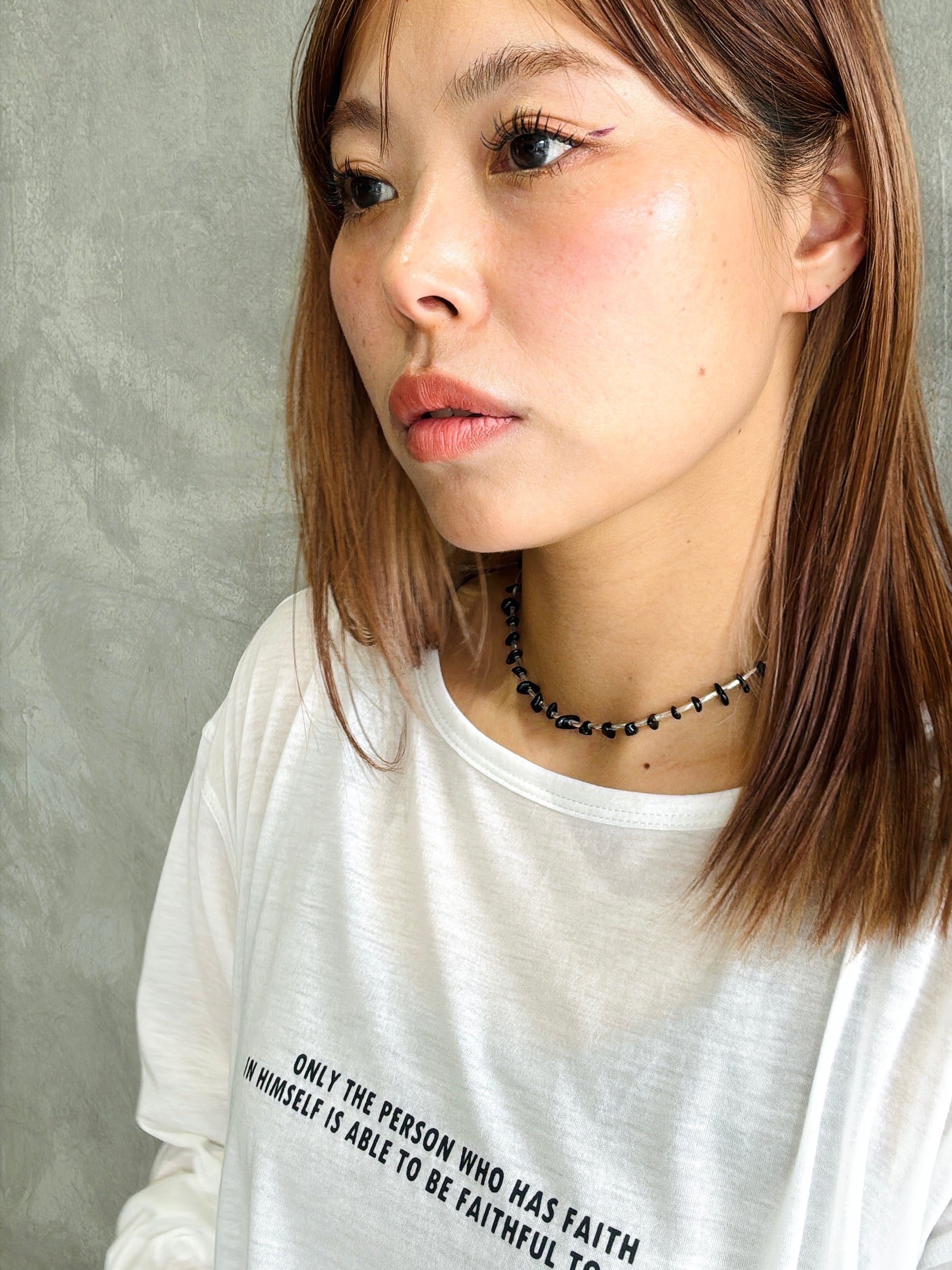 ⚡︎【予約販売】ブラックビーズmixネックレス