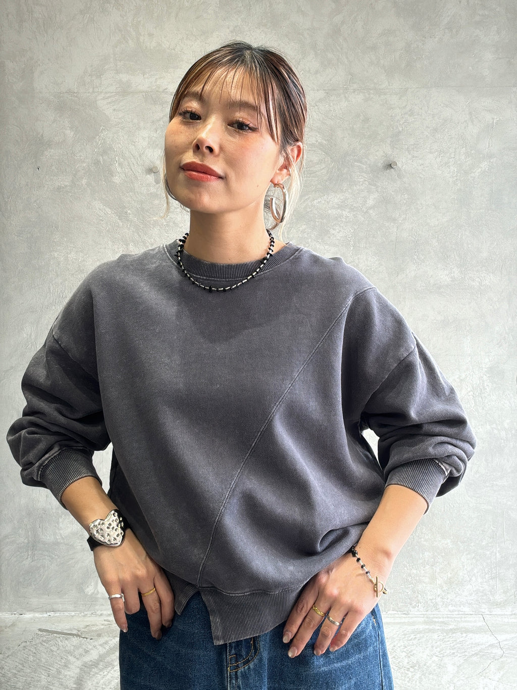 【再入荷】ピグメントプルオーバースウェット