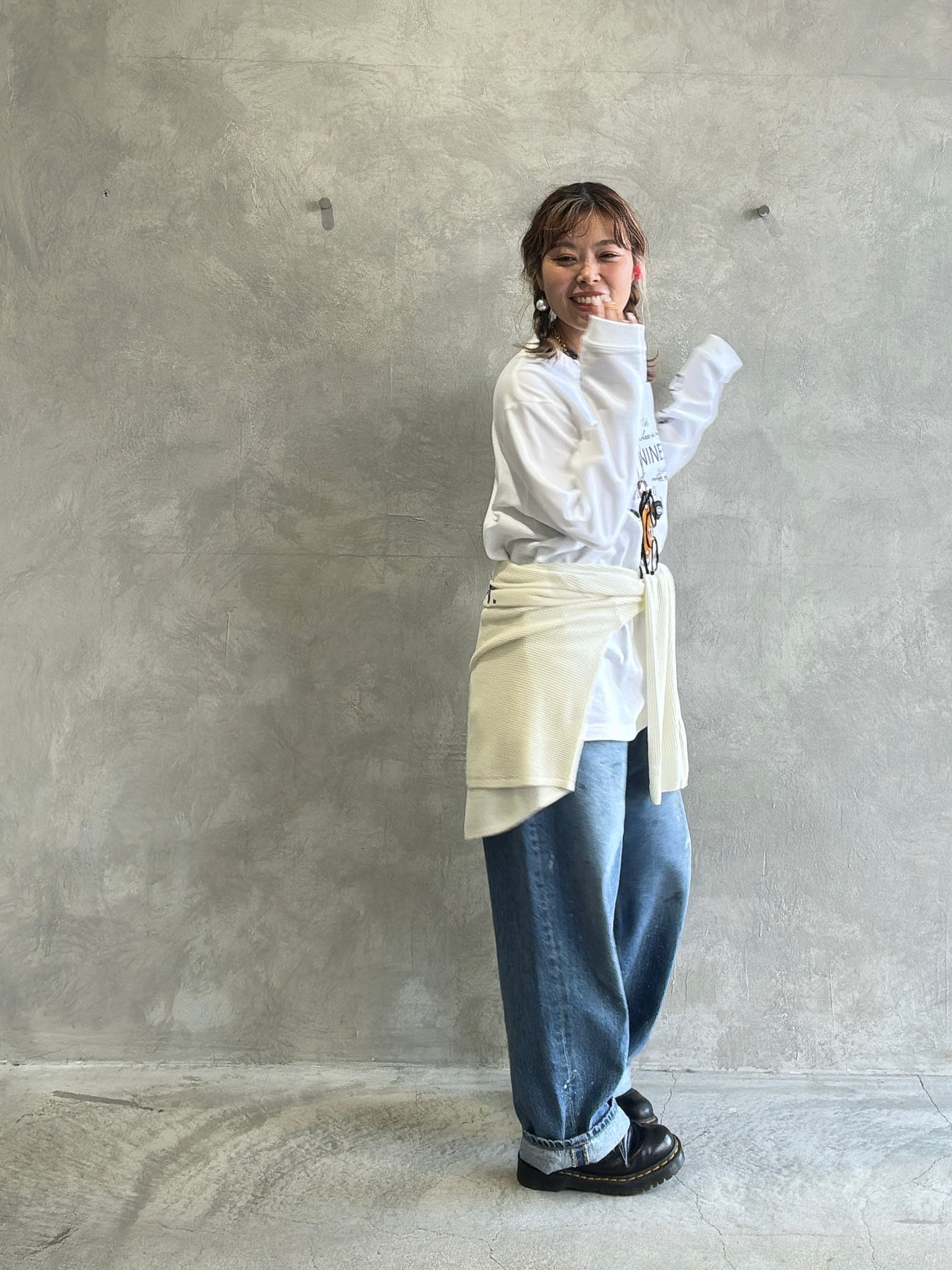 ワッフルドルマンロンT／flamingo firm