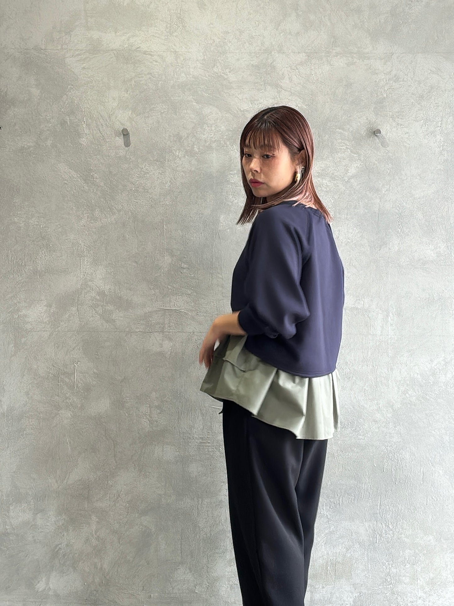 ドッキングフリルトップス／Trois