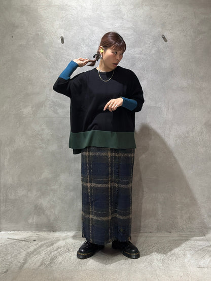 クラッシュツイードタイトスカート／the Nines