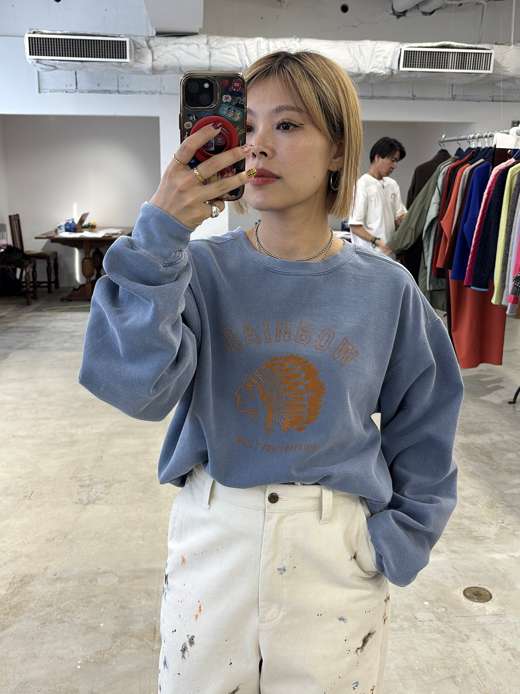 受付終了【予約⚡︎販売】裏起毛フロッキープリントスウェット／8651006／LE MÉLANGE／2026 AW #2