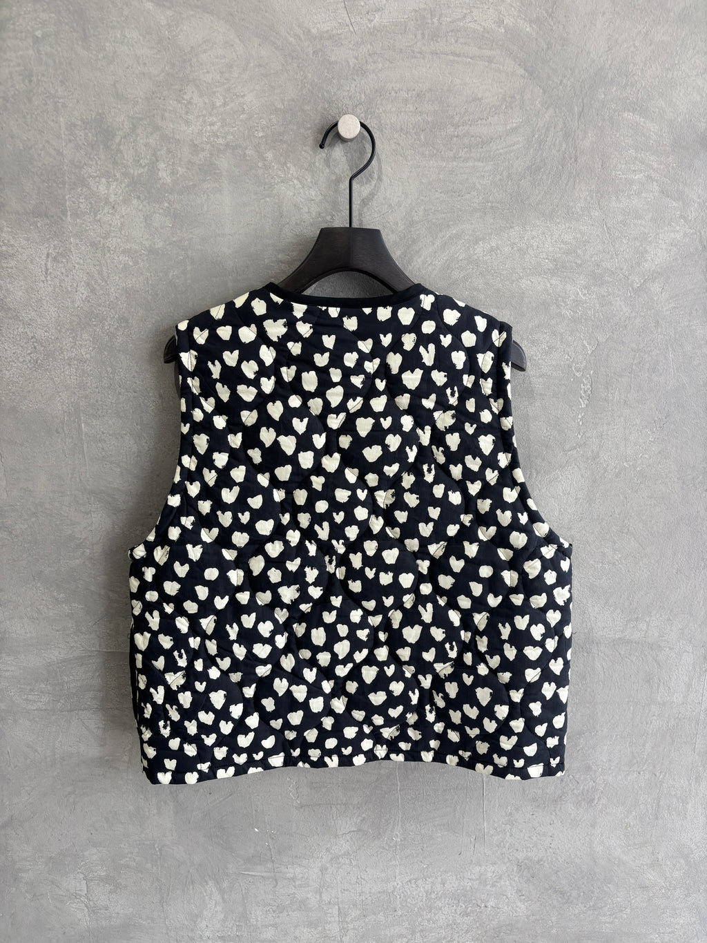 ハート柄パディングベスト／MG JK-26086-A／MARGAUX VINTAGE／2026 AW＃1