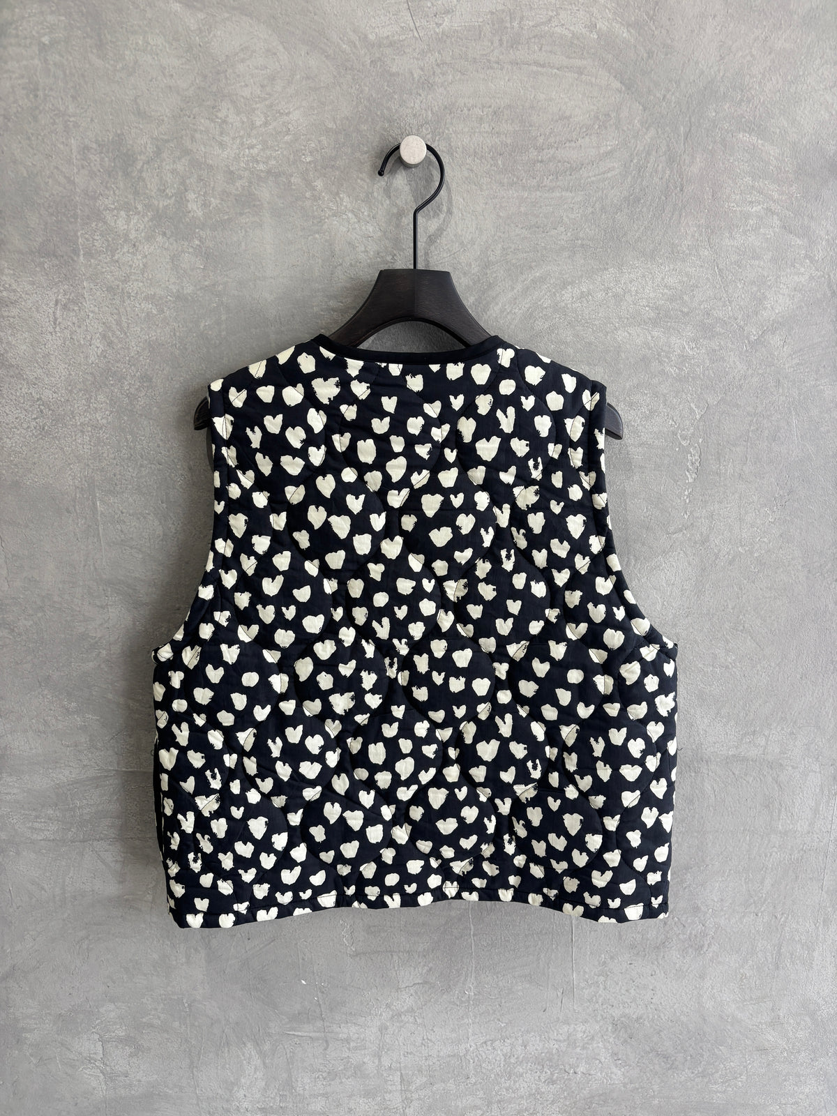 ハート柄パディングベスト／MG JK-26086-A／MARGAUX VINTAGE／2026 AW＃1