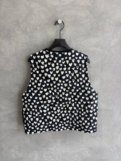 ハート柄パディングベスト／MG JK-26086-A／MARGAUX VINTAGE／2026 AW＃1
