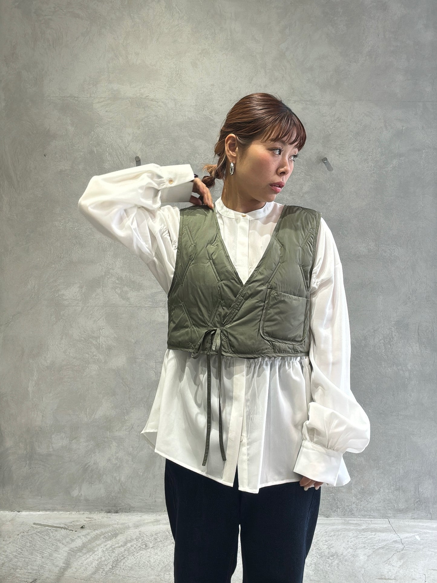 キルティングジレ／Dignite collier