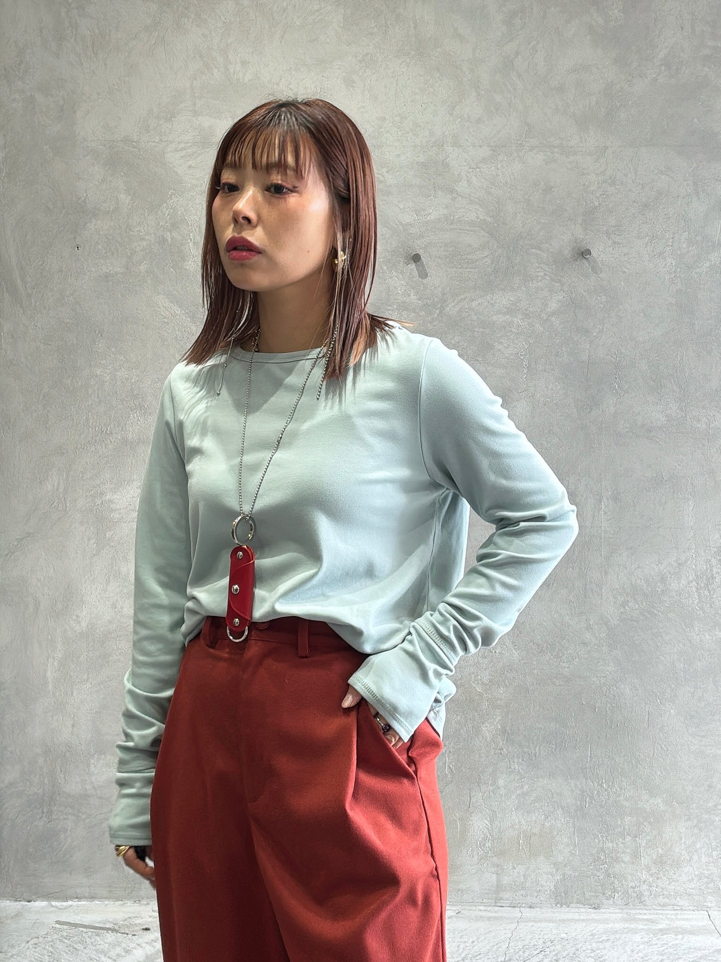 あったか無地ロングスリーブトップス／ANNA  KERRY