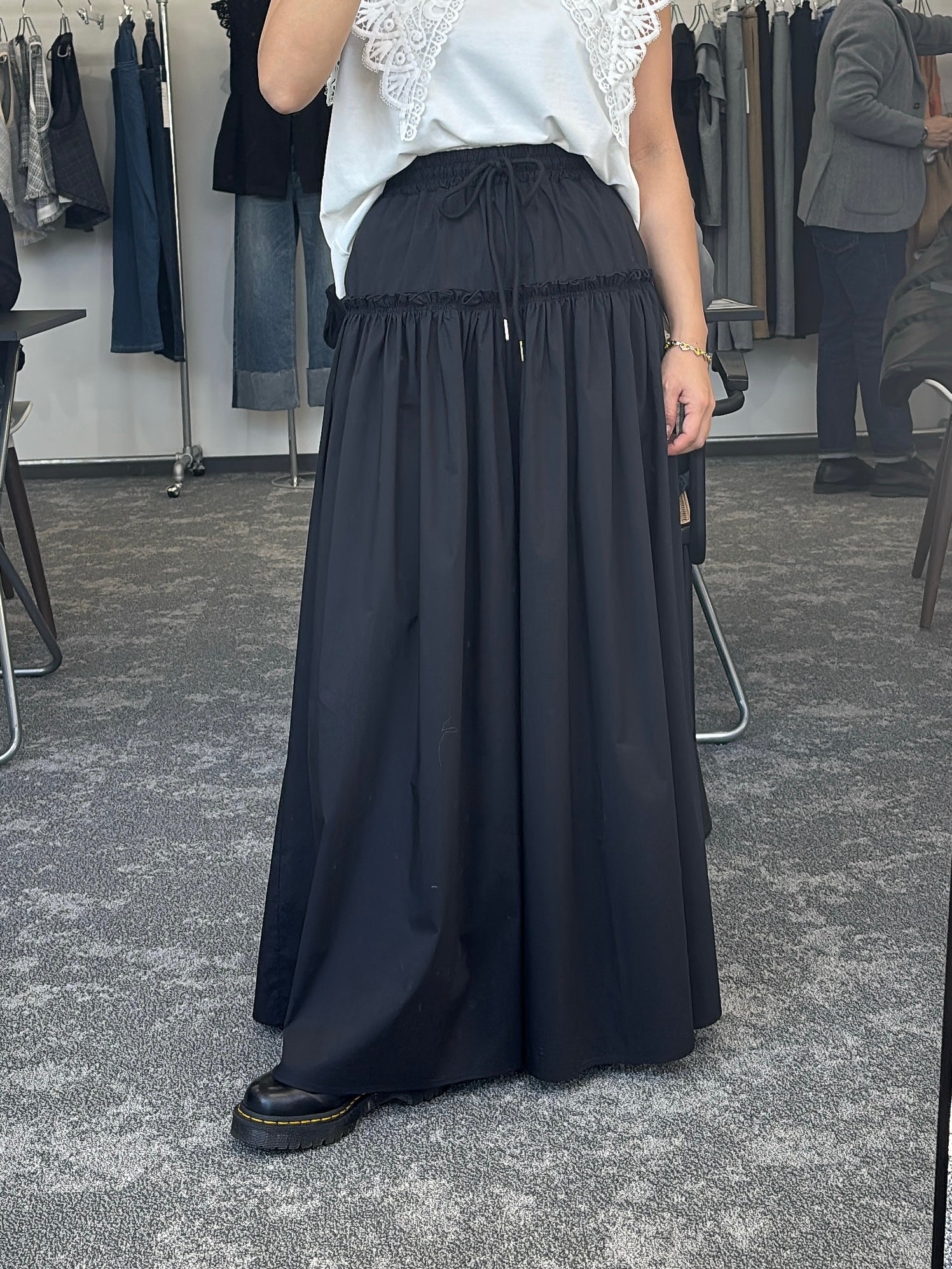 【予約販売】フリルギャザーバギーパンツ／601456／CYAN tokyo／2026 SS#2