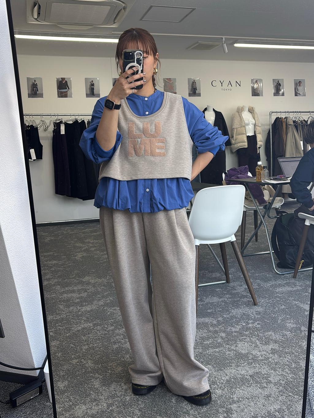 【予約⚡︎販売】スクエアポケットフリースワイドパンツ／604514／CYAN tokyo／2026 AW#1