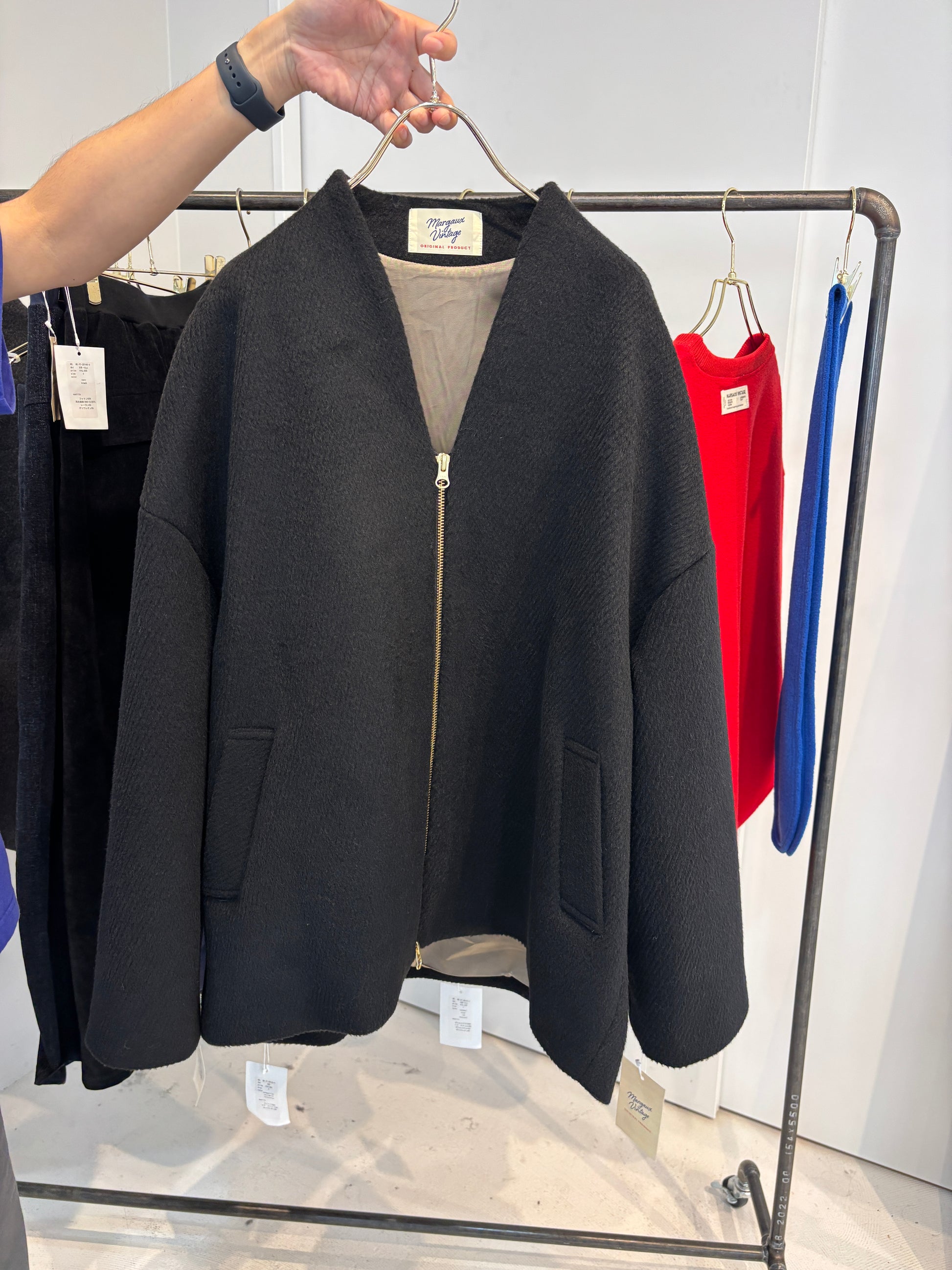 【予約⚡︎販売】シャギージップコート（無地）／MG CO-26130-A／MARGAUX VINTAGE／2026 AW＃2