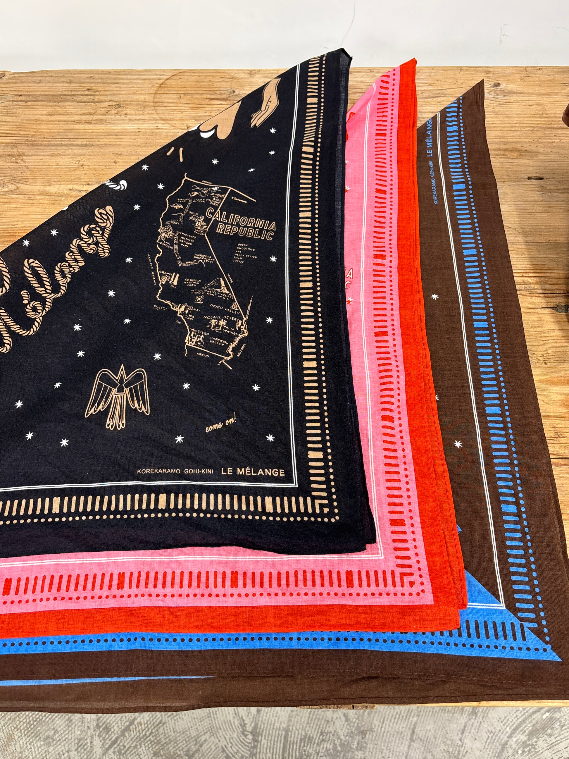 受付終了【予約販売】大判バンダナ／8628001／LE MÉLANGE／2026 SS#2