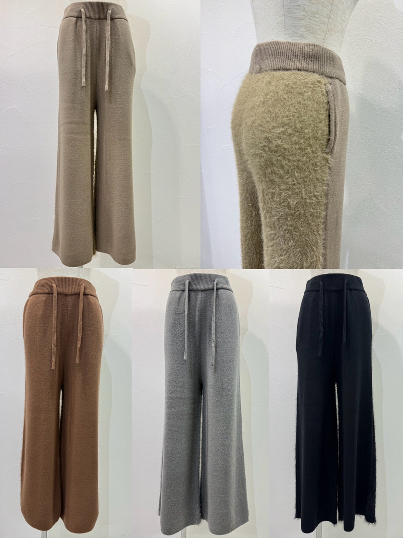 【予約⚡︎販売】シャギーコンビニットワイドパンツ／604510／CYAN tokyo／2026 AW#1